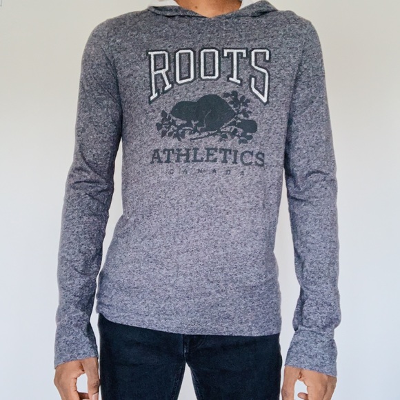 Roots grey long-sleeve hooded shirt - Picture 2 of 5